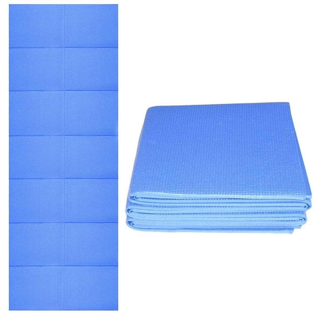 tredstone Foldable Thick Yoga Mat Eco-Friendly Portable Travel Pilates Mat PVC Non-Slip Exercise Mat for Men/Women