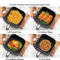 thumbnail image 3 of MesaSe For 4QT Healthy Cooking Air Fryer Grill Tray Crisper Plate  Food Grade Stainless Steel  Easy To Clean Accessory 7.3 Inch, 3 of 10