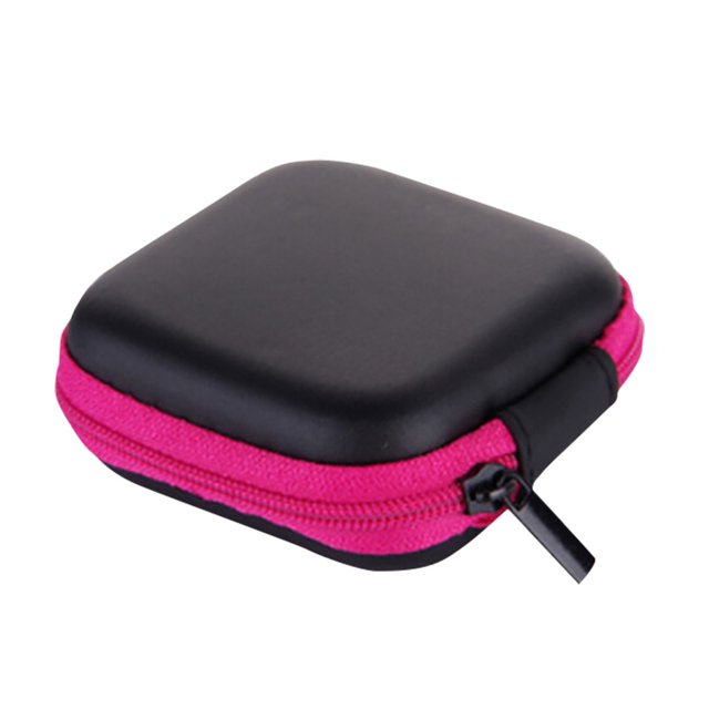 Dvkptbk Organization and Storage Mini Zipper Hard Leather Earphone Storage Bag Earphone Pouch Box Apartment Essentials on Clearance