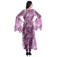 thumbnail image 4 of Moomaya Cardigan Long en Georgette de Viscose Imprimée à Manches Fendues pour Femmes, 4 of 5