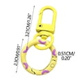 thumbnail image 2 of EGNMCR Tools&Home Improvement Candy-Colored Donut Keychains Spring Hook And Door Knob Combo With Colorful Enamel Coating Candy Colored Donut Buckles, 2 of 5