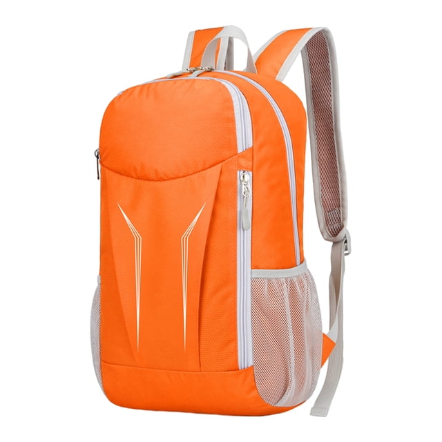 kurtrusly 1/2/3/5 Nylon Waterproof And Durable Camping Hiking Backpack For Convenient Travel Making Easy To Fold ORANGE 1 Pc