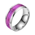 thumbnail image 1 of Birdeem Bague Électrocardiogramme en Acier Inoxydable Bague de Couple, 1 of 1