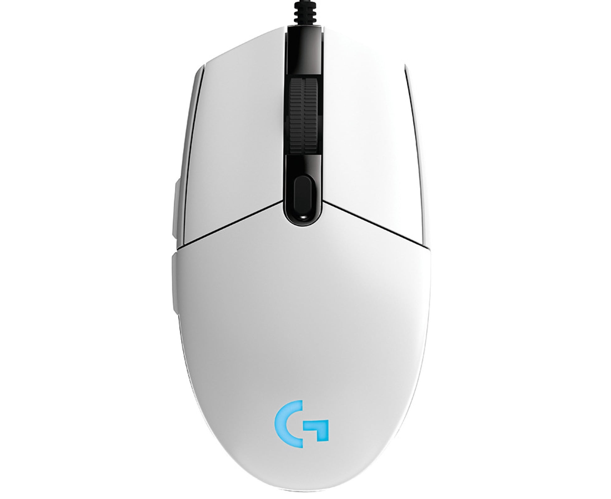 for Logitech G102 6 Buttons 6000DPI Mouse Optical USB Wired Gaming Mouse for Windows 7/8/10/Vista/XP - White