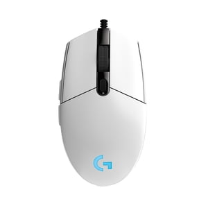 for Logitech G102 6 Buttons 6000DPI Mouse Optical USB Wired Gaming Mouse for Windows 7/8/10/Vista/XP - White