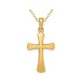 thumbnail image 1 of 14K Yellow Gold Cross Pendant Necklace with Chain, 1 of 4