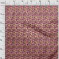 thumbnail image 2 of oneOone Georgette Viscose Fabric Leaves & Floral Block Print Fabric BTY 42 Inch Wide, 2 of 4
