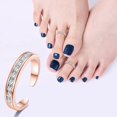 thumbnail image 3 of CHOK Reduced Price Toe Rings for Women Adjusted Zirconia Ring Toe Rings Set Beach Foot Jewelry for Summer Stylish Open Toe Joint Tail Rings Reduced Price, 3 of 5