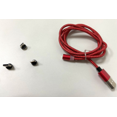 thumbnail image 1 of Charging Cable Phone Braided Detachable Cord charging cable braided USB 360 Degree Rotating Cable, Red, Cable, Replacement for Android Connector, 1 of 2