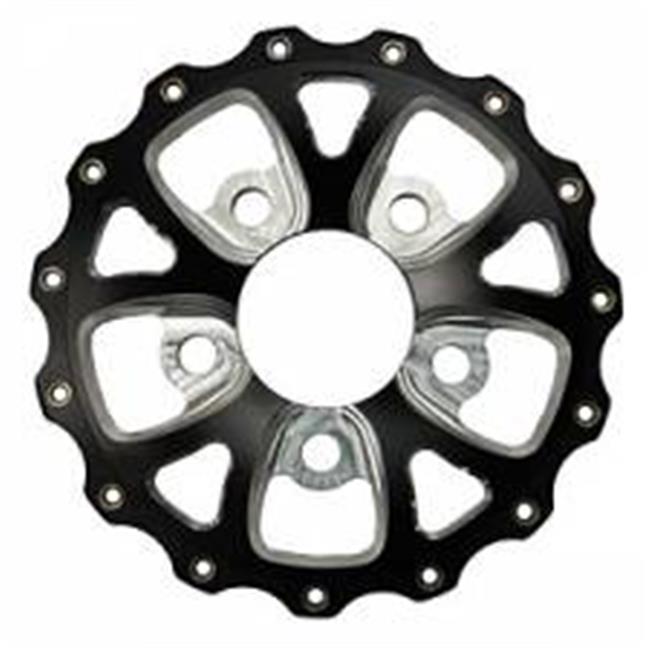 Weld Racing WELP613B-84A 5 x 4.50 in. Bolt Pattern Rear Aluminum V-Series Wheel Center Section, Black Anodize
