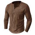 thumbnail image 4 of Birdeem Chemise Décontractée pour Hommes, Col en V, Manches Longues, Respirante, 4 of 8