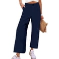 thumbnail image 1 of LSLJS Pantalon Grand Décontracté Confortable pour Femmes, Couleur Unie, Jambe Droite, Pantalon de Travail pour Femmes, 1 of 9