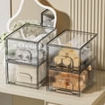 thumbnail image 2 of SLYNSHome Clear Stackable Storage Drawer,Acrylic Drawer Cosmetic Organizer,Plastic Organizer for Dresser,Under,Kitchen Cabinet,Pantry,Home Organization and Storage, 2 of 7