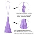 thumbnail image 3 of Unique Bargains 6.5' Silky Bookmark Tassels with Loop for DIY Craft Accessory, 8Pack Light Purple, 3 of 5