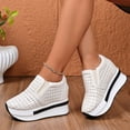 thumbnail image 4 of Wensltd Chaussures à Plateforme pour Femmes, Décontractées, Polyvalentes, à Semelle Épaisse, à Talon Compensé, Été et Automne, Confortables pour la Marche, 4 of 9