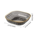 thumbnail image 3 of Aufmer Multi Purpose Fruit Platter, Large Snack Serving Tray Bowl for Coffee Table Living Room, Colorful Plastic Salad Candy Dish for Party Kitchen Buffet Household Decoration, 3 of 5