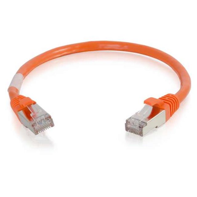 Câble de Réseau Ethernet Cat6 de 2 Pi Sans Accroc avec Blindage-STP - Orange