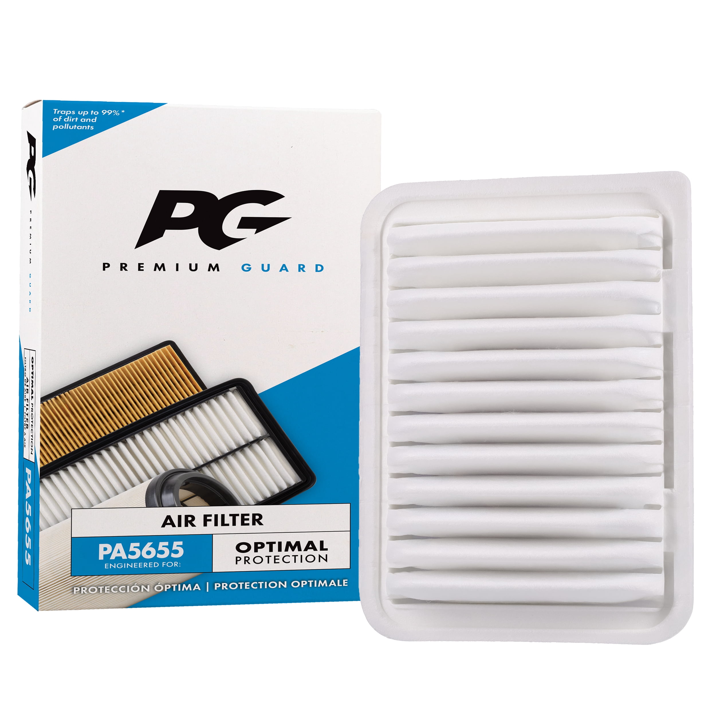 Filtre à air moteur Premium Guard, PA5655, filtre à air moteur de remplacement compatible avec certains véhicules