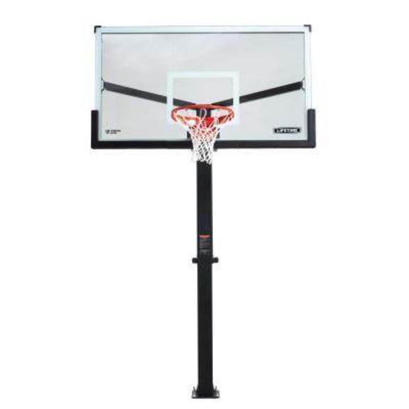 LIFETIME - Panier de basket Mammouth à boulonner, panneau en verre trempé 72 po