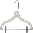 thumbnail image 1 of Matte Black Plastic 4-Notches Top Hanger  25 Pack, 1 of 5