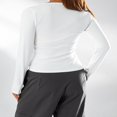 thumbnail image 4 of Blouse Mode Urbaine à Manches Longues Unie pour Femmes, 4 of 6