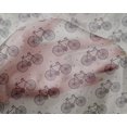 thumbnail image 4 of oneOone Silk Tabby Fabric Dot & Bicycle Block Print Sewing Fabric BTY 42 Inch Wide, 4 of 4