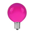thumbnail image 2 of 100 Foot G40 Outdoor Patio String Lights & 125 Purple Globe Bulbs, 2 of 7