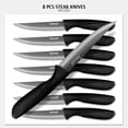 thumbnail image 3 of Hecef Knife Block Set, 25 Pcs Titanium Plated High Carbon Stainless Steel Extra Sharp Kitchen Knives, 3 of 12
