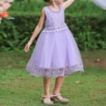 thumbnail image 2 of Robes de Cérémonie pour Filles Robes de Bal Sans Manches Robe en Tulle pour Filles Robe de Fête pour Filles 3-4 Ans, 2 of 4