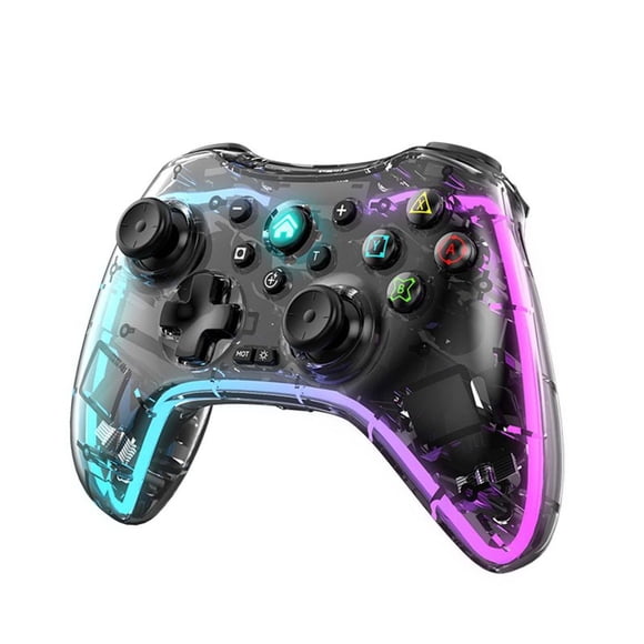 Rgb Gamepads Bluetooth Game Controller for Switch Computer Mobile Phone Game Handle Handle with Bracket and Receiver