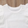 thumbnail image 4 of EYIIYE T-Shirt à Manches à Volants pour Bébé Fille Haut Tee Basique Tenue d'Été, 4 of 4