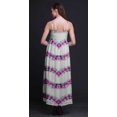 thumbnail image 4 of Bimba Robe Longue Chic Imprimée Teinture sur Nœuds pour Femmes, Style Bohème, Maxi d'Été, Tenue de Plage - Grand, 4 of 6