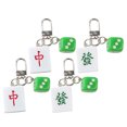 thumbnail image 2 of SHISUYAN 4Pcs Unique Chinese Style Mahjong Tile Keychains Stylish Bag Charms, 2 of 4