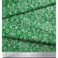 thumbnail image 3 of Soimoi Modal Satin Fabric Floral & Moroccan Damask Print Fabric by Yard 42 Inch Wide, 3 of 3