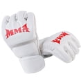 thumbnail image 4 of Gants de Boxe Demi-Doigt Mitaines d'Entraînement Gants Mma Mma Muay Thaï Adulte Unisexe Blanc, 4 of 6