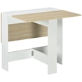 thumbnail image 1 of Drop Leaf Dining Table Folding Multifunctional Table Space Saving Oak, 1 of 10