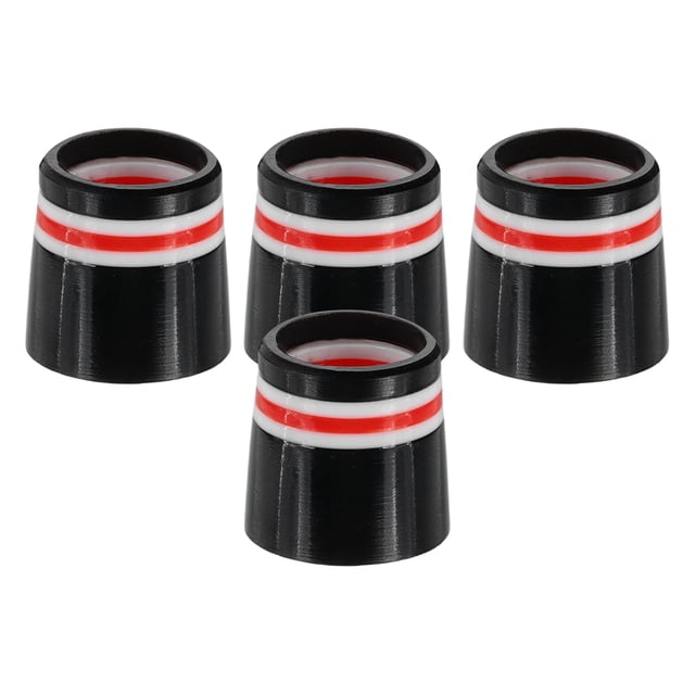 Uxcell Golf Ferrules 0.370 Inch ID, 4 Pack Tapered Golf Club Ferrules Multi-Rings Iron Ferrule Rings, Red