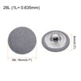 thumbnail image 2 of Unique Bargains 10pcs 28L Fabric Cloth Covered Button 18mm Round Metal Shank Sewing Buttons for Suits Dress Blouses, Grey, 2 of 5
