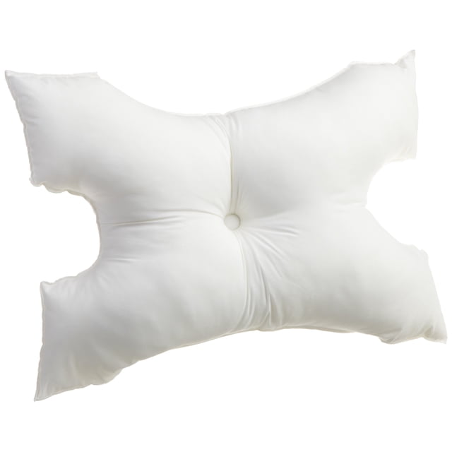 BICOR S-CPAPSET Cpap Pillow Ensemble Conçu pour les Utilisateurs de Cpap, Présentant une Forme Ergonomique unique avec des Découpes pour Accueillir des Masques de Cpap et des Tubes. l'Oreiller Blanc a une surface Douce et Moelleuse et une Touffe de Bouton Centrale pour un Confort Accru. Idéal pour Améliorer la Qualité du Sommeil et Réduire les points de Pression.