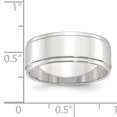 thumbnail image 3 of 10KW 8mm Flat with Step Edge Band Size 9 Size 9, 3 of 3
