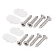 thumbnail image 3 of Unique Bargains Alliage d'Aluminium Fermeture de Fenêtre Poignée Poignée Poignée Main Droite Blanc 2pcs, 3 of 6