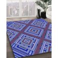 thumbnail image 3 of Ahgly Company Tapis d'Intérieur Lavable en Machine Carré Transitionnel Violet Améthyste Violet, 6 Pieds Carré, 3 of 7