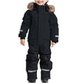 thumbnail image 1 of Kids Girls Boys Waterproof Colorful Siamese Snowsuits Ski Suits Jackets Winter Jumpsuits, 1 of 6