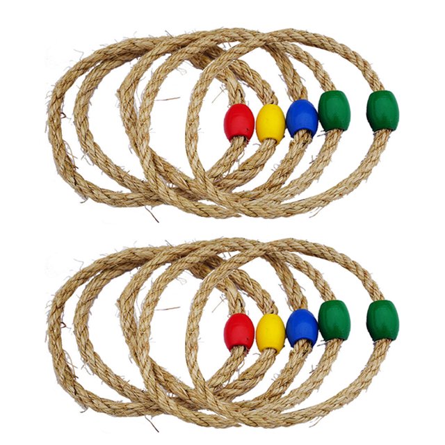 10 Pcs Jeu de Lancer d'Anneaux Amusant pour Enfants Jeu de Lancer Coloré pour Bébé