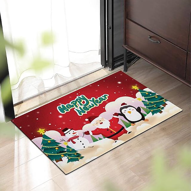 Entrance Velvet Floor Mat, Entrance Foot Mat, Bathroom Kitchen Against Mat, Memory Cotton Carpet 43X61CM