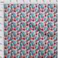 thumbnail image 4 of oneOone Velvet Turquoise Green Fabric Sea Shells Ocean Sewing Craft Projects Fabric Prints By Yard 58 Inch Wide, 4 of 4