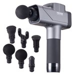 VEVOR Massage Gun tissu profond, masseur musculaire percussion pour les athlètes - avec 8 Niveaux de vitesse & 6 Têtes de massage, 16V 2500mAh Batteries, pistolet de massage portatif pour soulager la douleur, relaxation musculaire