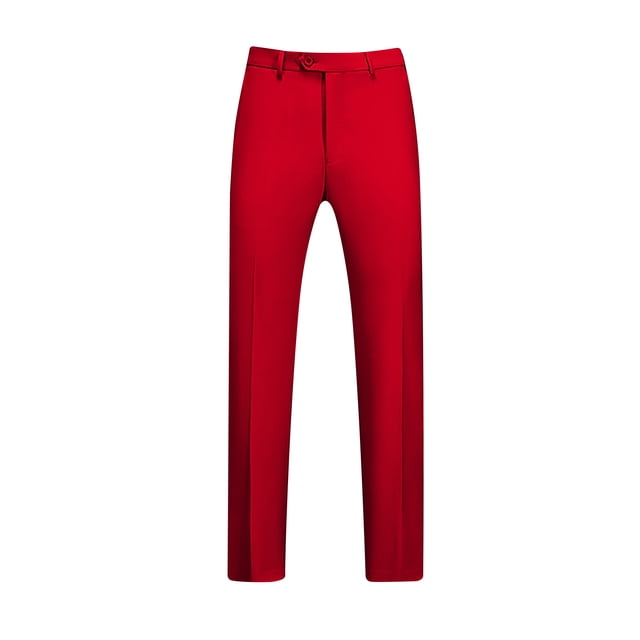 AherBiu Mens Dress Pants Pantalon Habillé pour Homme Taille Extensible devant Plat Grande Taille Coupe Ajustée Pantalon Extensible Classique Confortable