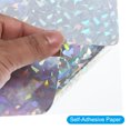 thumbnail image 4 of Unique Bargains A5 Holographic Cardstock, 10 Pack Metallic Iridescent Mirror Paper Sticker Foil Board, Style 5, 4 of 6