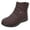 Brown, variant on Women's Ankle Boots Fashion Western for Women Buckle High for Women Short Wedges Thick Soled Womens with Heel Womens Chunky Stylish Footwear for Women Womens Chunky Womens with Heel